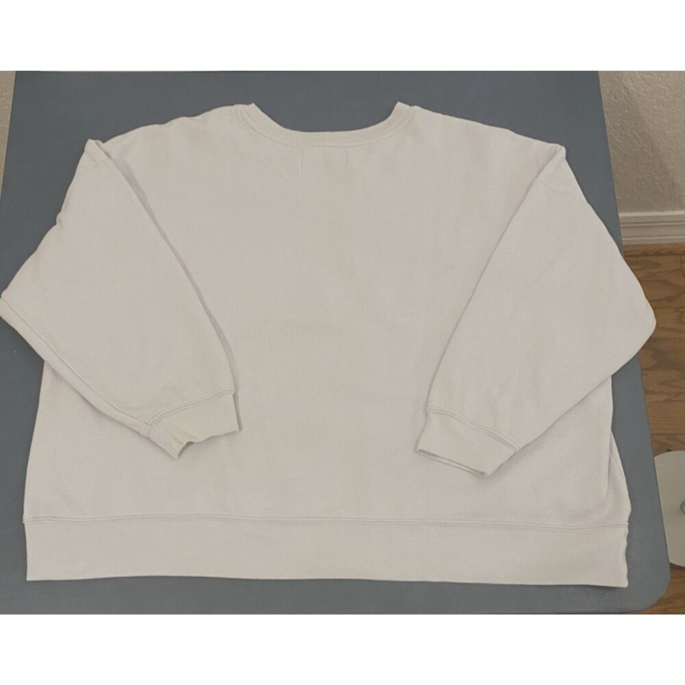 Calvin Klein Jeans Sweatshirt~Cloud Blue~Silver Lettering~Women's 3XL NICE! - Picture 2 of 2